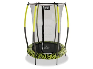 EXIT Tiggy Junior Trampolina dla dzieci z siatką Ø 140 cm, 1 sztuka (Limonkowy) - Trampoliny - miniaturka - grafika 1
