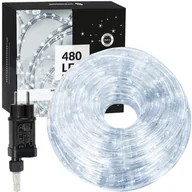 Oświetlenie świąteczne - Wąż świetlny 21,5 m zimny biały 480 Led z programatorem IP44 dekoracja świąteczna - miniaturka - grafika 1