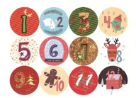 Ozdoby bożonarodzeniowe - Naklejki do Kalendarz Adwentowego DIY - miniaturka - grafika 1