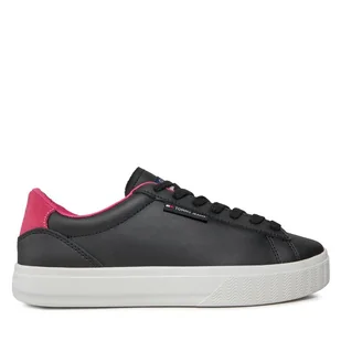 Sneakersy Tommy Jeans Tjw Cupsole Sneaker Ess EN0EN02508 Czarny - Sneakersy damskie - miniaturka - grafika 1