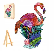Puzzle - PUZZLE DREWNIANE DLA DOROSŁYCH DUŻE 248 ELEMENTÓW FLAMING DREWNIANE PUDEŁKO - miniaturka - grafika 1