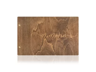Album Allubra Drewniany (Orzech) skręcany, Memories - karty czarne - Albumy fotograficzne - miniaturka - grafika 1