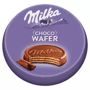 Batoniki - Milka ChocoWafer Wafel z nadzieniem kakaowym oblany czekoladą mleczną z alpejskiego mleka 30 g - miniaturka - grafika 1