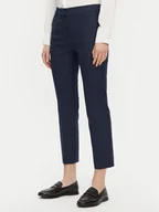 Spodnie damskie - Weekend Max Mara Chinosy Vite 2515131021 Granatowy Slim Fit - miniaturka - grafika 1