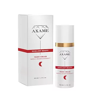 Axame Krem na noc Premium nawilżający, hipoalergiczny, przeciwzmarszczkowy krem przeciwzmarszczkowy z ekstraktem z kawioru, 50 ml - Kremy do twarzy - miniaturka - grafika 1