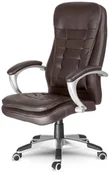 Fotele i krzesła biurowe - Fotel biurowy obrotowy Sofotel cimny brąz - miniaturka - grafika 1