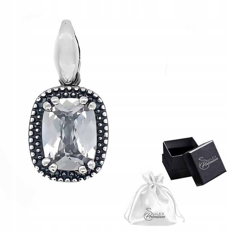 Zawieszka srebrna pr. 925 Elegancki Wisiorek z Cyrkonią na Prezent Dla Niej