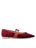 Baleriny - Nine West Baleriny 8168-1 Bordowy - miniaturka - grafika 1