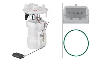 HELLA 8TF 358 106-861 Zespół zasilający w paliwo - elektryczny - 4- biegunowy - z uszczelnieniem/z czujnikiem poziomu paliwa - Pompy paliwa - miniaturka - grafika 1