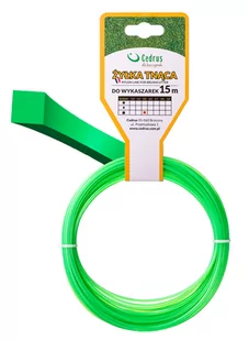 Żyłka tnąca 2.0/15m k kwadrat zielona PIN003 - OFICJALNY DYSTRYBUTOR - AUTORYZOWANY DEALER CEDRUS - Akcesoria do kos i kosiarek - miniaturka - grafika 2