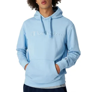 Bluza Champion Tonal Embroidered Heavy Cotton Hoodie 218486-BS111 - niebieska - Bluzy sportowe męskie - miniaturka - grafika 1