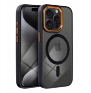 Etui i futerały do telefonów - Futerał COLOR EDGE MAG COVER kompatybilny z MagSafe do IPHONE 11 czarno złoty - miniaturka - grafika 1