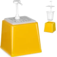 Akcesoria gastronomiczne - Dyspenser dozownik do sosów musztardy z pompką 2.5 l żółty - Hendi 203538 - miniaturka - grafika 1