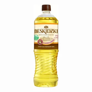 Olej rzepakowy z pierwszego tłoczenia Beskidzki 1L - Olej spożywczy - miniaturka - grafika 1