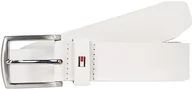 Paski - Tommy Hilfiger New Denton męski pasek 3,5, biały (Optic White), 85, Optyczny Biały - miniaturka - grafika 1