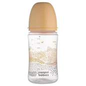 Butelki dla niemowląt - Canpol Babies Butelka antykolkowa EasyStart Mountains 240ml beige - miniaturka - grafika 1