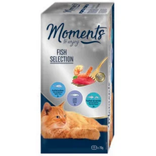 MOMENTS 9x70g Różnorodność smaków z wody - Mokra karma dla kotów - miniaturka - grafika 1