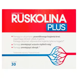 TRAMCO SP.Z O.O. TRAMCO SP.Z O.O Ruskolina Plus x 30 kaps - Serce i układ krążenia - miniaturka - grafika 1