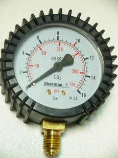 MONOMETR Z OSŁONĄ CO2/ARGON Wskaźnik przepływu 32l/min 1" - Akcesoria spawalnicze - miniaturka - grafika 1