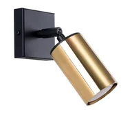 Lampy ścienne - Sollux SL.1382 - Kinkiet punktowy WINX 1xGU10/10W/230V czarny/złoty - miniaturka - grafika 1