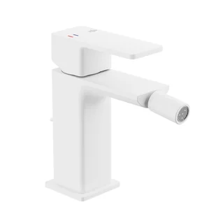 Bateria bidetowa biała 13.8 cm Dust z korkiem KFA Armatura - Baterie bidetowe - miniaturka - grafika 1