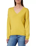 Swetry damskie - United Colors of Benetton Sweter damski, Musztardowy żółty 38 M, M - miniaturka - grafika 1