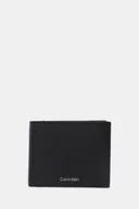 Portfele - Calvin Klein portfel skórzany męski kolor czarny LV04D1138G - miniaturka - grafika 1