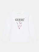 Bluzki damskie - Guess Bluzka K84I18 K8HM0 Biały Regular Fit - miniaturka - grafika 1