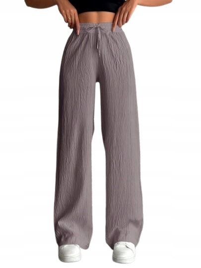 SHEIN SPODNIE DAMSKIE PALAZZO W KOLORZE LAWENDOWYM PETITE Petite 38 1KA