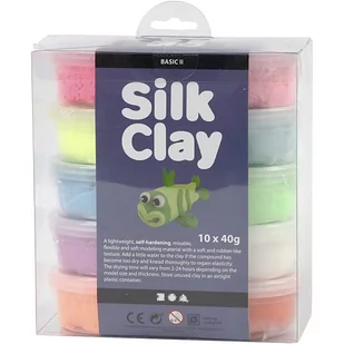 Masa plastyczna CREATIV 10x40g. Silk Clay 79146 - Masy plastyczne - miniaturka - grafika 1
