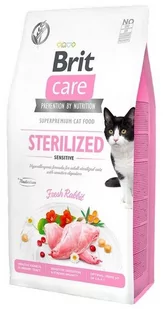 Brit Care Cat Sterilised Sensitive 0,4 kg - Sucha karma dla kotów - miniaturka - grafika 1