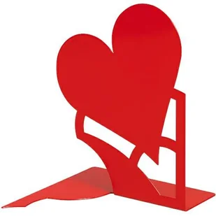 Podpórka do książek MON AMOUR SERCE CZERWONA 19cm WALENTYNKI - Podpórki do książek - miniaturka - grafika 1