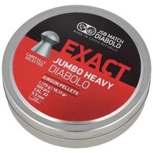 JSB - Śrut do wiatrówki Exact Jumbo Heavy - 5.52 mm - 500 szt. - 546287-500 - Amunicja do wiatrówek - miniaturka - grafika 1