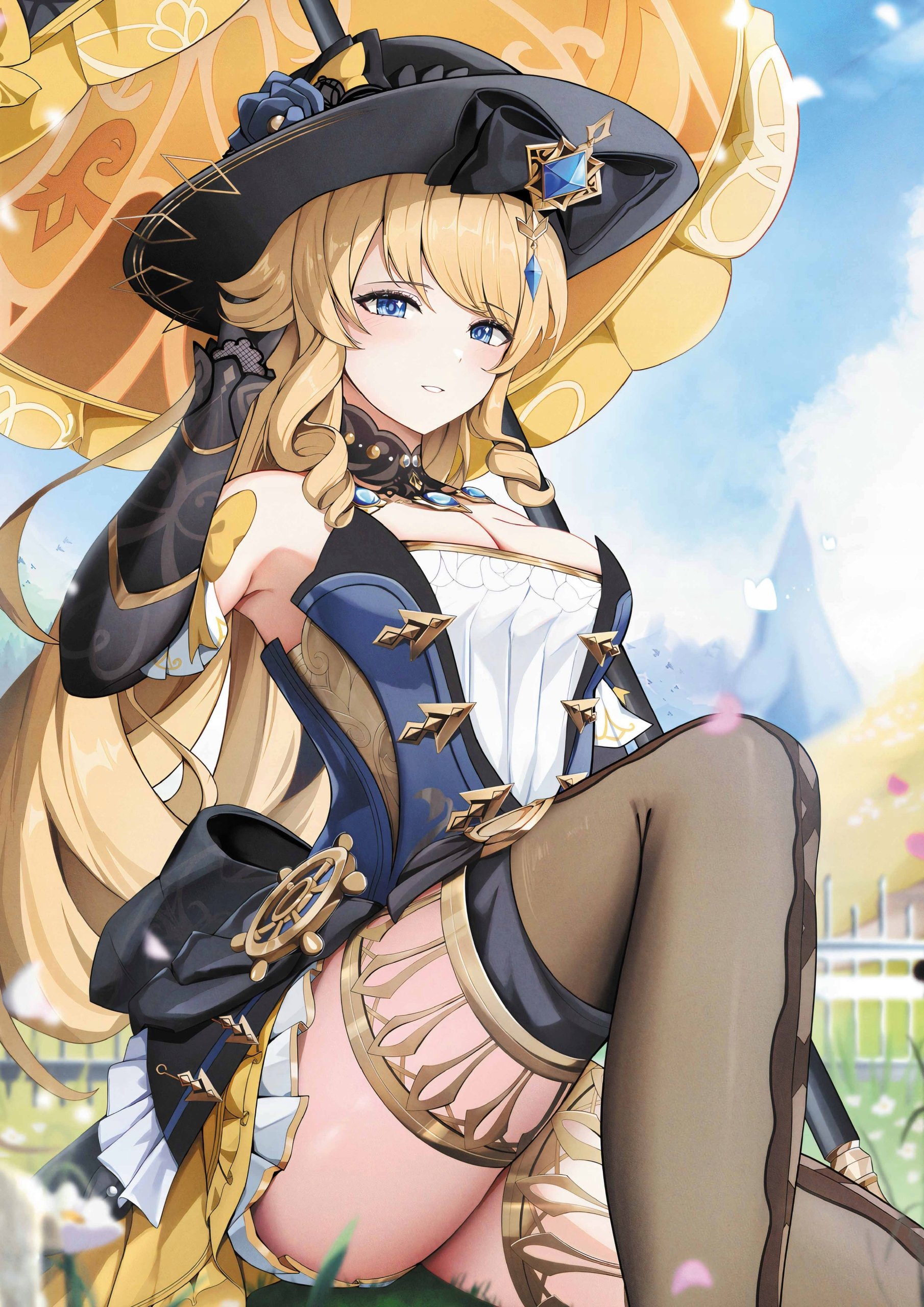 Plakat A3 Genshin Impact Anime Gra Navia Caspar