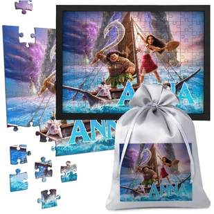 PUZZLE VAIANA MOANA 2 BAJKA 120 el W RAMCE A4 PREZENT NA URODZINY DZIECKA - Puzzle - miniaturka - grafika 1