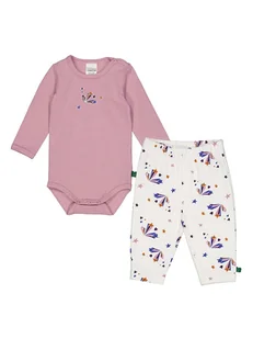 Fred´s World by GREEN COTTON 2-częściowy zestaw "Tangle" w kolorze jasnoróżowo-białym - Body dla niemowląt - miniaturka - grafika 1