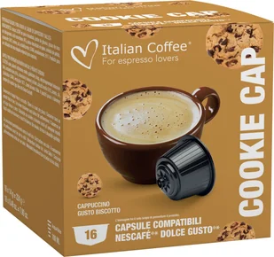 Italian Coffee Cappuccino al BISCOTTO 16 kapsułek do Dolce Gusto - Kawa w kapsułkach i saszetkach - miniaturka - grafika 1