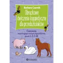 Obrazkowe ćwiczenia logopedyczne dla przedszkolaków. Ćwiczenia wspomagające terapię logopedyczną głosek Ś, Ź, Ć, DŹ - Pedagogika i dydaktyka - miniaturka - grafika 1