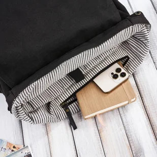 PLECAK MĘSKI NA LAPTOPA A4 ZE SKÓRY WEGAŃSKIEJ PAOLO PERUZZI E-03-MC - Torby na laptopy - miniaturka - grafika 5