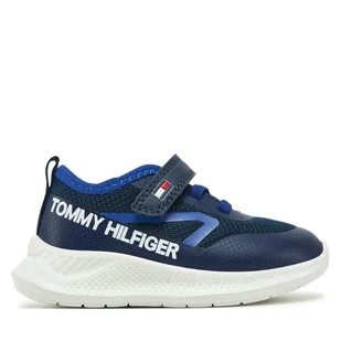 Sneakersy Tommy Hilfiger T1B9-33868-1756A601 M Granatowy - Buty dla chłopców - miniaturka - grafika 1