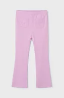 Spodnie i spodenki dla dziewczynek - Mayoral legginsy dziecięce kolor fioletowy gładkie - miniaturka - grafika 1