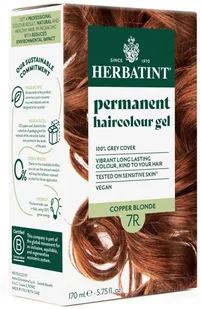 Herbatint Trwała Ziołowa farba do włosów 170ml Miedziany Blond 7R - Farby do włosów i szampony koloryzujące - miniaturka - grafika 1