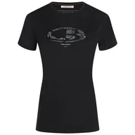 Bluzy sportowe damskie - Bluza damska Icebreaker W M 150 Tech Lite SS Tee 30 Anniversary Rozmiar: L / Kolor: czarny - miniaturka - grafika 1