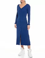 Sukienki - Replay Sukienka damska W9005, 187 niebieska, XL, 187 niebieski, XL - miniaturka - grafika 1