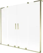 Parawany nawannowe - Mexen Velar L Duo parawan nawannowy 2-skrzydłowy rozsuwany 180 x 150 cm, szron, złoty - 896-180-003-32-50 - miniaturka - grafika 1
