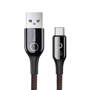 Baseus Kabel USB-C Typ C QC Quick Charge C-Shaped Light 1m black CATCD-01 - Kable USB - miniaturka - grafika 1