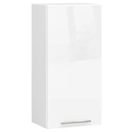 Meble kuchenne - WISZĄCA SZAFKA KUCHENNA OLIWIA W 40cm BIAŁA-BIAŁY POŁYSK H720 - miniaturka - grafika 1