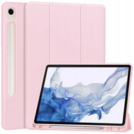 Etui do tabletów - Etui Bizon Case Tab Lizard do Galaxy Tab S9, różowe - miniaturka - grafika 1
