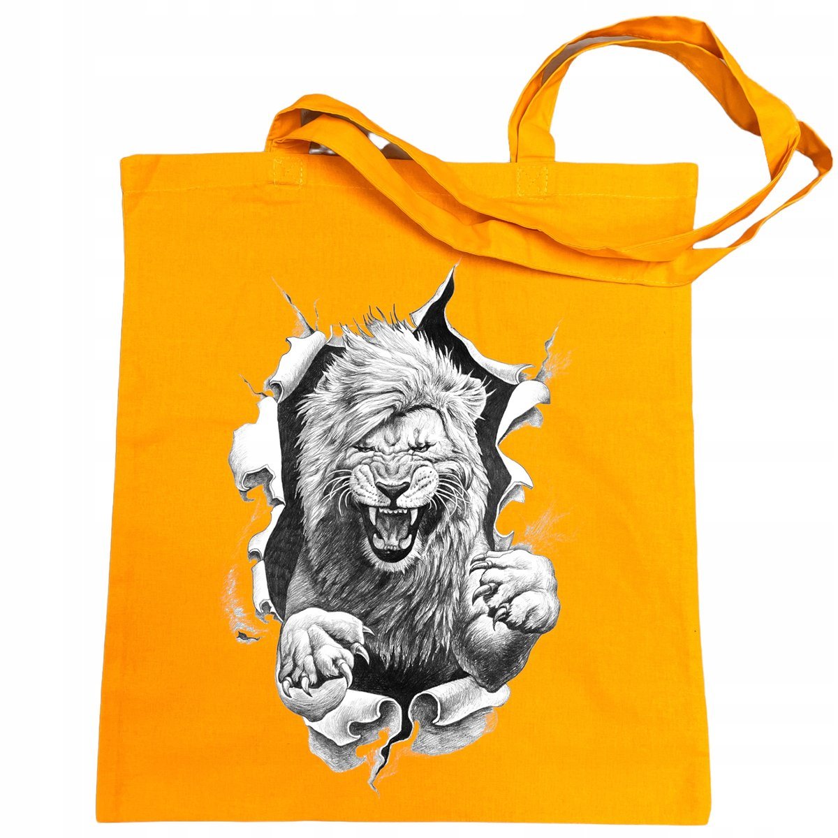 Torba na zakupy nadruk Lew Król