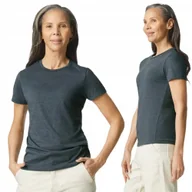 Koszulki i topy damskie - T-shirt Koszulka Damska Bawełna SOFTSTYLE Gildan GIL64000 DARK HEATHER XL - miniaturka - grafika 1